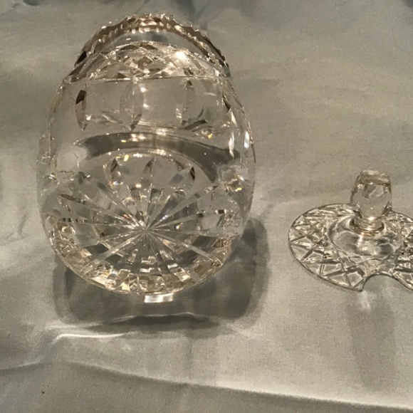 Waterford Crystal Jam Honey Condiment Jar with Slotted Lid